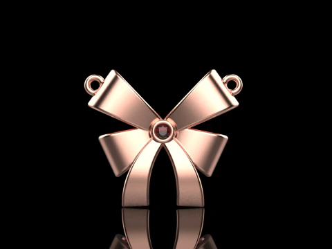 Bow necklace model 891 3D Print Model