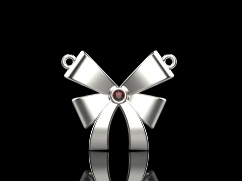 Bow necklace model 891 3D Print Model