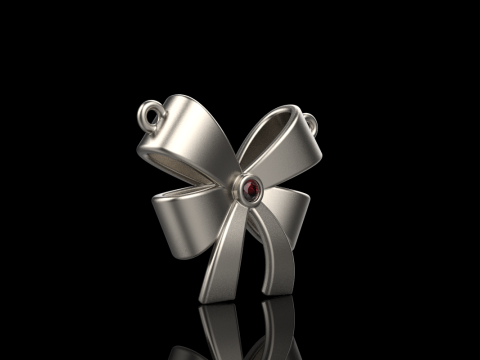 Bow necklace model 891 3D Druckmodell