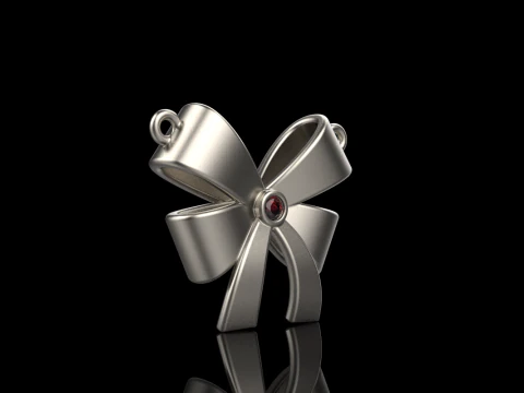 Bow necklace model 891 3D Print Model
