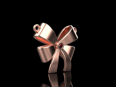 Bow necklace model 891 3D Druckmodell