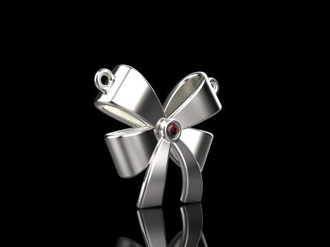 Bow necklace model 891 3D Druckmodell