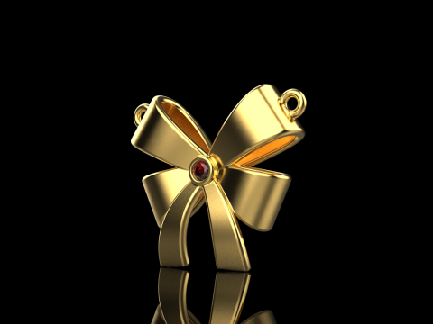 Bow necklace model 891 3D Druckmodell