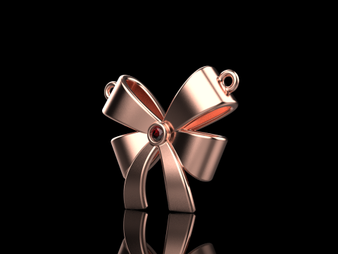 Bow necklace model 891 3D Druckmodell