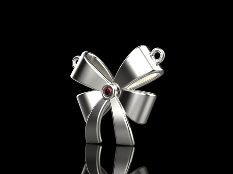 Bow necklace model 891 3D Druckmodell