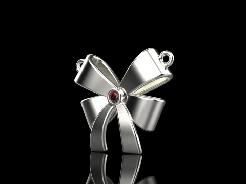 Bow necklace model 891 3D Print Model