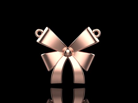 Bow necklace model 890 3D printmodel