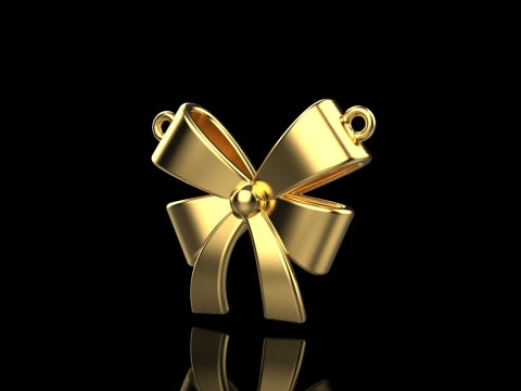 Bow necklace model 890 3D Print Model