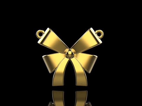 Bow necklace model 890 3D Print Model