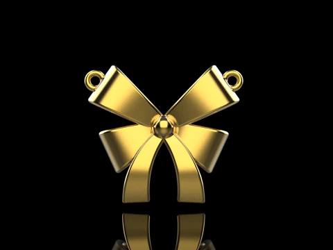 Bow necklace model 890 3D Print Model