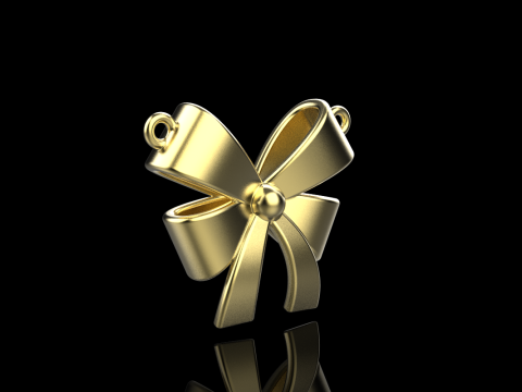 Bow necklace model 890 3D Print Model