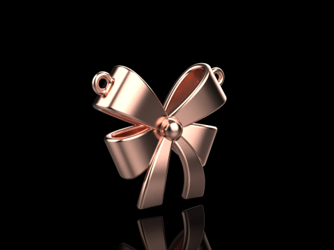 Bow necklace model 890 3D Print Model