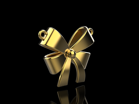 Bow necklace model 890 3D Print Model