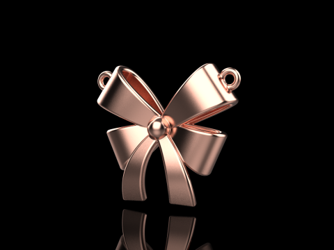 Bow necklace model 890 3D Print Model