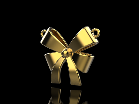 Bow necklace model 890 3D Print Model