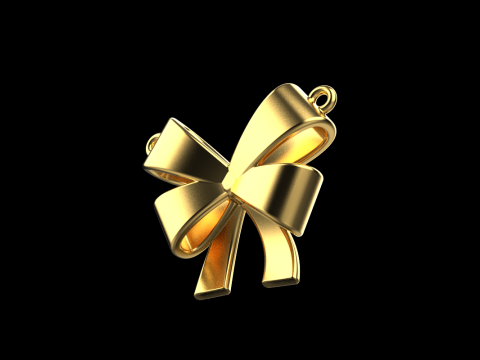 Bow necklace model 890 3D Print Model