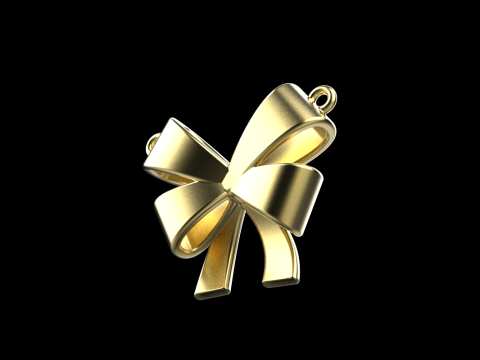 Bow necklace model 890 3D Print Model