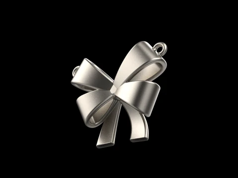 Bow necklace model 890 3D Print Model