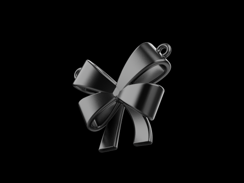 Bow necklace model 890 3D Print Model