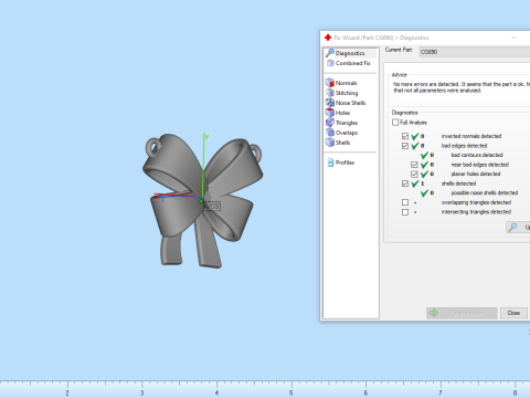 Bow necklace model 890 3D Print Model