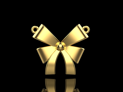 Bow necklace model 890 3D Print Model