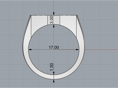 Ankh cross ring model 889 Modelo de Impressão 3D
