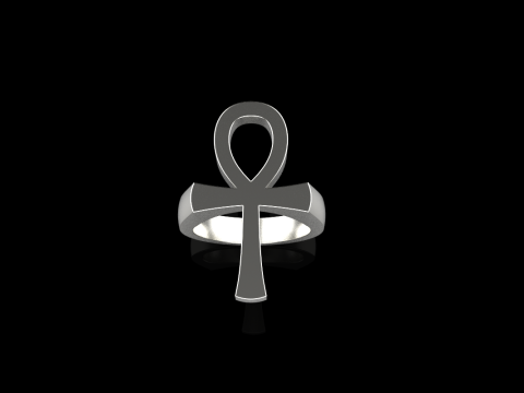 Ankh cross ring model 889 Modelo de Impressão 3D