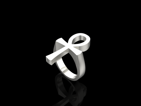 Ankh cross ring model 889 Modelo de Impressão 3D