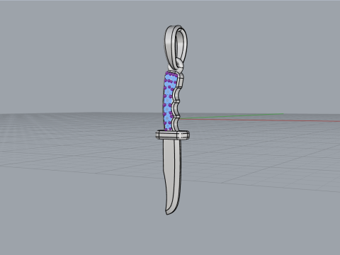 Knife pendant model 888 3D Print Model