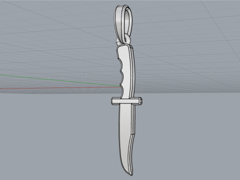 Knife pendant model 888 3D Print Model