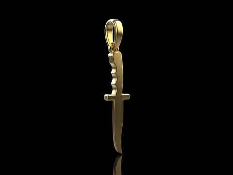 Knife pendant model 888 3D Print Model
