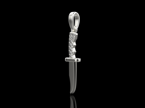 Knife pendant model 888 3D Print Model