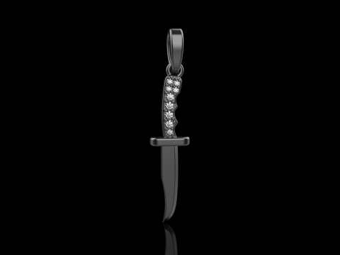 Knife pendant model 888 3D Print Model