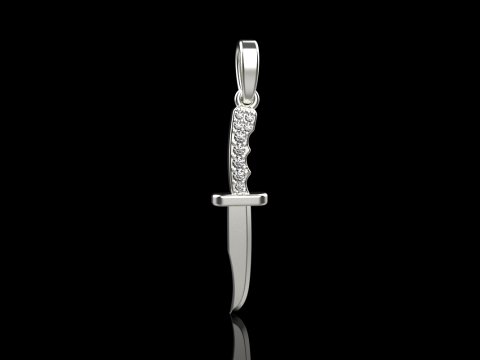 Knife pendant model 888 3D Print Model