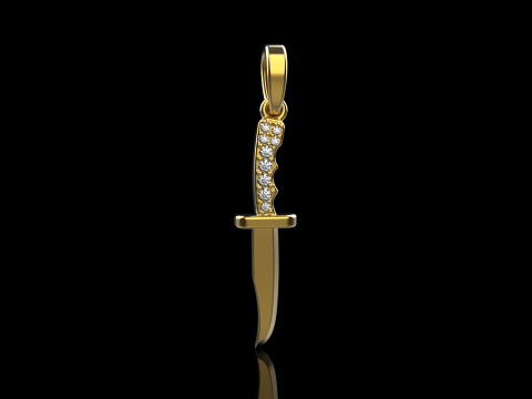 Knife pendant model 888 3D Print Model