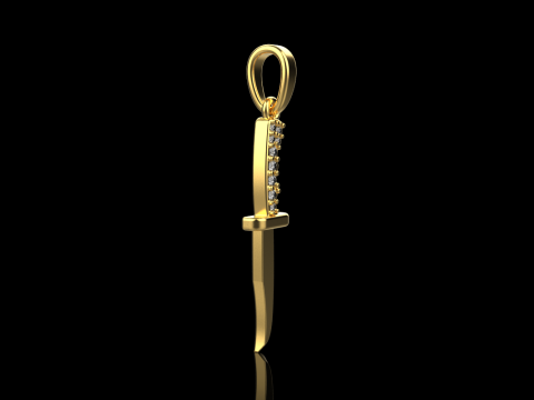 Knife pendant model 888 3D Print Model