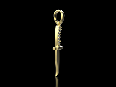 Knife pendant model 888 3D Print Model