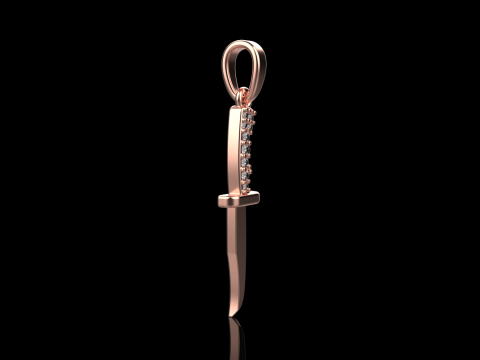 Knife pendant model 888 3D Print Model