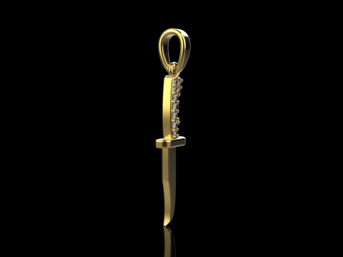 Knife pendant model 888 3D Print Model