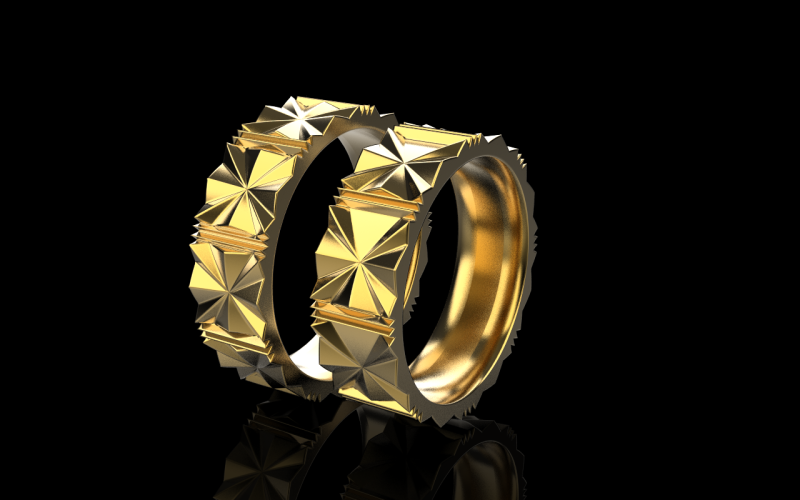 Wedding ring model 887 3D Print Model .c4d .max .obj .3ds .fbx .stl .blend
