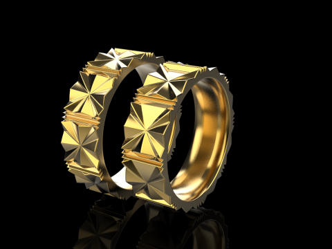 Wedding ring model 887 3D प्रिंट मॉडल