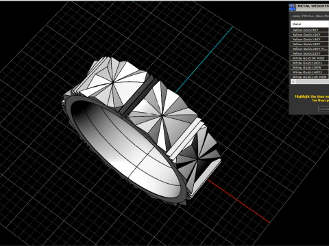Wedding ring model 887 3D Print Model