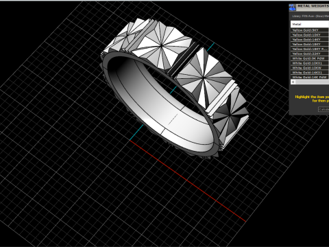 Wedding ring model 887 3D Print Model
