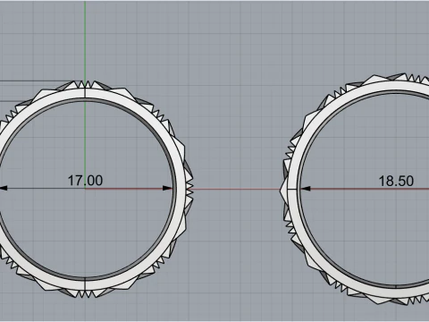 Wedding ring model 887 3D Print Model