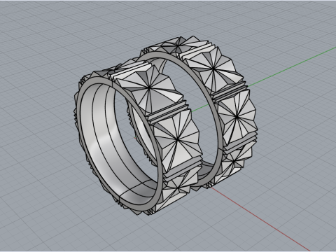 Wedding ring model 887 3D Print Model