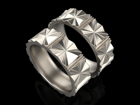 Wedding ring model 887 3D Print Model