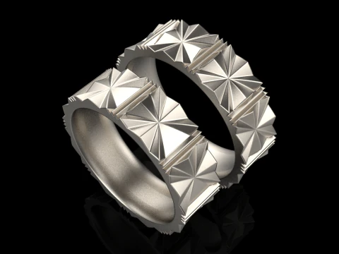 Wedding ring model 887 3D Print Model