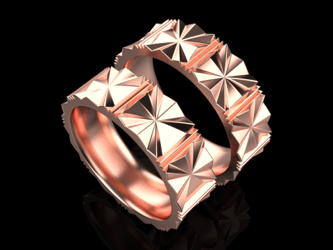 Wedding ring model 887 3D Print Model