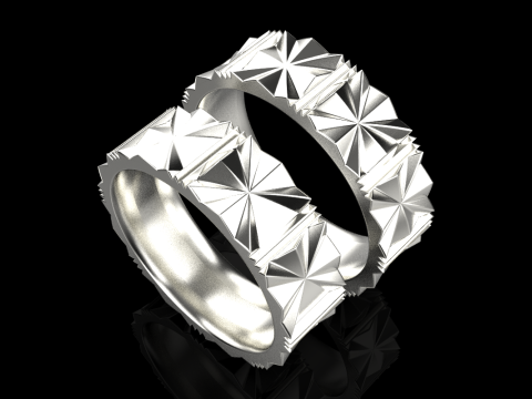 Wedding ring model 887 3D Print Model