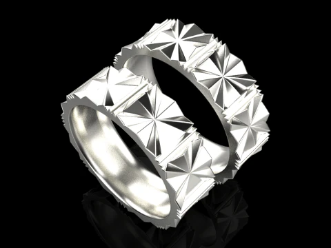 Wedding ring model 887 3D Print Model